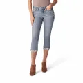 Silver Jeans Co. Women's Suki Mid Rise Capri Jeans, Indigo Egx239, 26 Regular