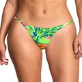 Maaji Womens Single Strap Cheeky Cut Bikini Bottoms, Open White, Large US