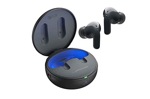 LG Tone Free T90 Wireless Earbuds with Dolby Atmos and Plug & Play, Charcoal Black