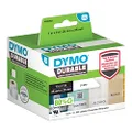 DYMO LW Durable Labels 25mm x 25mm White Poly, 1700 Labels
