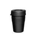 KeepCup Thermal | Reusable Stainless Steel Coffee Cup | Double-Walled, Vacuum Insulated Travel Mug with Splash Proof Lid, Lightweight Tumbler, BPA & BPS Free | Medium 12oz/340ml | Black