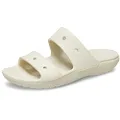 Crocs Unisex Adult Classic Sandal, Bone, US M11/W13