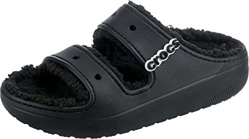 Crocs Unisex Adult Classic Cozzzy Sandal, Black/Black, US M9W11