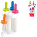 Home Polypropylene 4 Ice Places Popsicle Maker, Multicolor