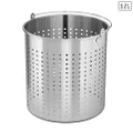 SOGA 18/10 Stainless Steel Stockpot Basket Pasta Strainer with Handle, 12 Liter Capacity