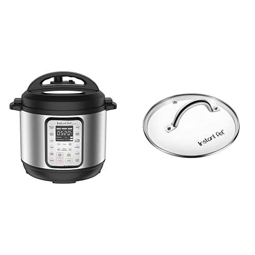 Instant Pot 3L 9-in-1 Duo Plus Electric Pressure Cooker + Clear Tempered Glass Lid