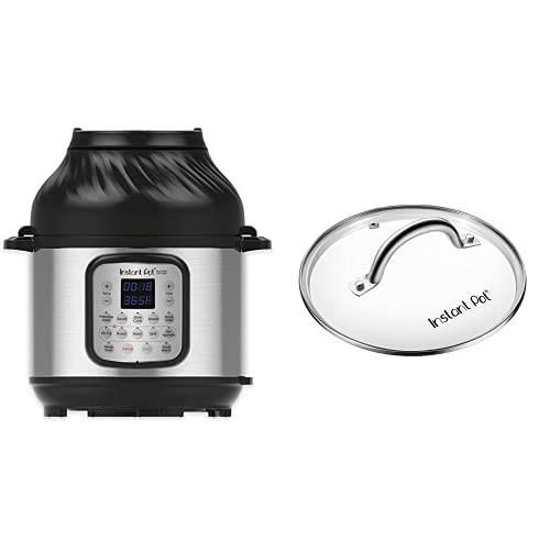 Instant Pot 5.7 L Duo Crisp + Air Fryer 11-in-1 Electric Multi-Cooker + Glass Tempered Glass Lid