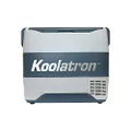 Koolatron 50L Portable Car Refrigerator Freezer with Bluetooth Controls, 12V DC/220V AC Cords Included, Compressor Cooling with Range -22 to 10°C, Travel, Bar, Camping Fridge (Grey)