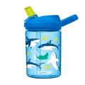CamelBak eddy+ 400 ml Kids Water Bottle with Tritan Renew – Straw Top, Leak-Proof When Closed, Sharks and Rays