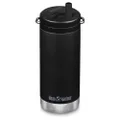 Klean Kanteen TKWide Insulated Coffee Tumbler with Twist Cap, 12 oz Capicity, Black