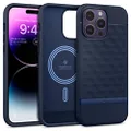 Caseology by Spigen Parallax Mag Case Designed for Apple iPhone 14 Pro (2022)(6.1-inch) Bumper Rugged Slim Cover - Midnight Blue