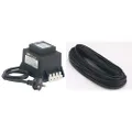 HPM 12V 200Va Garden Lighting Transformer + RGLCL21/30 30m Extra Heavy Duty Garden Light Cable, Black