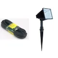HPM 12V 1.3mm² Standard Duty Garden Lighting Cable 20m + 12V 5W Halogen Garden Spotlight Black