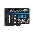 TEAMGROUP GO Card 1TB Micro SD Card for GoPro & Action Cameras, MicroSDXC UHS-I U3 V30 High Speed Flash Memory Card with Adapter for Outdoor, Sports, 4K Shooting TGUSDX1TU303