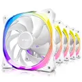 Antec Fusion ARGB 120 mm Case Fan with ARGB Controller, White (Pack of 5)