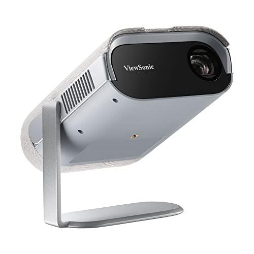 ViewSonic M1 Pro LED Potable Projector with 3-in-1 Smart Stand for 360 Degree Projection, 720p HD Resolution, Embedded Battery, 600 LED Lumens, Harman Kardon Speakers, Wi-Fi Bluetooth connectivity