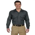 Dickies Men's Long Sleeve Work Shirt, Charcoal, Large