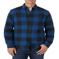 Wrangler Authentics Men's Long Sleeve Shirt Jacket, Blue Buffalo, Small
