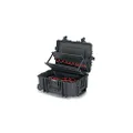 KNIPEX 00 21 37 LE Tool Case"Robust45" with Integrated Rollers and Telescopic Handle Empty Black Size