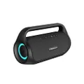 Tronsmart Bang Mini Party Speaker, Bluetooth 5.3, Beat-driven Light Show, 50W Stereo Sound, 8000mAh Battery with Power Bank, IPX6 Waterproof, NFC, TF Card,AUX, Outdoor Speaker for Garden, BBQ, Camping