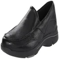 Rockport Men's Eberdon Loafer, Black Leather/Flint, 7.5 US Wide