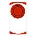 Dexas Over The Sink Strainer Board, 11.5 x 20, Natural/Red