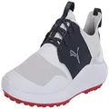 PUMA Men's Ignite Nxt Lace Golf Shoe, White-Silver-peacoat, US 11