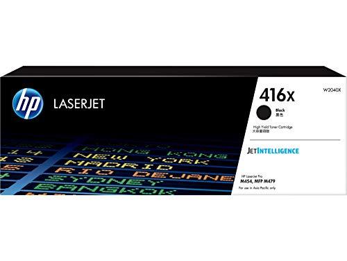 HP 416X Genuine Original High Yield Black LaserJet Toner Cartridge works with HP Color LaserJet Pro M454 Series, HP Color LaserJet Pro MFP M479 Series (W2040X)