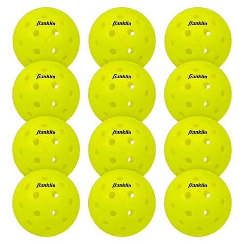 Franklin Sports X-40 Pickleballs - Outdoor Pickleballs - 3 Pack - USAPA Approved - Official Ball of US Open Pickleball Championships