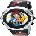 Accutime Kids Pokemon Digital LCD Quartz Watch for Boys, Girls, and Adults All Ages, Ash Pikachu 2, Pokemon Digital Quartz Watch