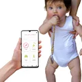 Goldilocks Baby Monitor, Starter Pack (1x Module, 2X Singlets), Australian Made, White, 00, 3-6 Months