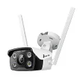 TP-Link VIGI 4MP Bullet Network Smart Wi-Fi Outdoor Security Camera, Wireless, Full-Colour, AI Detection, H.265+, IP66, Two-Way Audio, Remote Control, Onboard Storage SD card slot (VIGI C340-W(4mm))