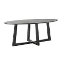 Simplife Sloan Oval Timber Dining Table, 200 cm, Black