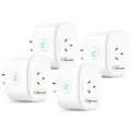 meross Smart Plug WiFi Outlet Works with Apple HomeKit, Siri, Alexa, Google Home, 4 Pack