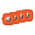 Case-Mate Pelican - Protector Stick-On Mount Case for Apple AirTag - 4 Pack - Orange (PP049126-00)