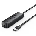 darrahopens UGREEN 20984 USB 2.0 to 3 x USB2.0 with RJ45 (100Mbps) Ethernet Adapter (Black) (V28-ACBUGN20984)