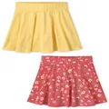 The Children's Place Girls Basic Pull-on Skorts, Coral Rose, X-Small