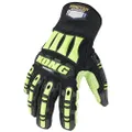 Ironclad KONG Waterproof Impact Resistant Gloves, XXX-Large, Black/Green