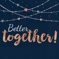 Amscan Navy Bride Better Together Hot Stamped Lunch Napkin 16 Pieces
