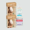 Tooshies Eco Nappies Size 6 Junior 16kg, 60 Count + Sudocrem Healing Cream 400g + GAIA Natural Baby Hair and Body Wash 500ml