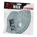 RZ Mask F1 Active Carbon Replacement Filter Dust Mask 3 Pack, X-Large