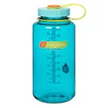 Nalgene Sustain Tritan BPA-Free Water Bottle Made with Material Derived from 50% Plastic Waste, 32 OZ, Wide Mouth, Cerulean