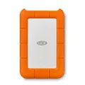 LaCie Rugged Secure, 2TB, Portable External Hard Drive, USB-C, Drop, Shock and Rain Resistant, 1 Month Adobe CC, 3 Year Rescue Services (STFR2000403)