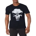 Marvel The Punisher Men's No Sweat T-Shirt, Black, Small