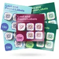 Tile Lost and Found Labels | QR Scannable Labels for Laptops, Water Bottles, Pet Collars, Kids Toys, Headphones and More | Android and iOS Devices | Scratch Proof | Adhesive | 25 Labels