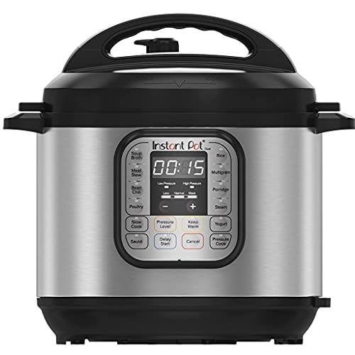 Instant Pot Duo 60 Duo 7-in-1 Smart Cooker, 5.7L - Pressure Cooker, Slow Cooker, Rice Cooker, Sauté Pan, Yoghurt Maker, Steamer and Food Warmer, Brushed Stainless Steel