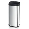 Morphy Richards Chroma 971001 Square Kitchen Bin with Infrared Motion Sensor Technology, 50 Litre Capacity, Silver