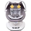 Graco Move with Me Soother with 5 Swaying speeds, Music, 2 Recline Positions, 2 Vibration Settings and Folds up for Storage. Suitable from Birth to Approx. 6 Months (9 kg), Stargazer Fashion