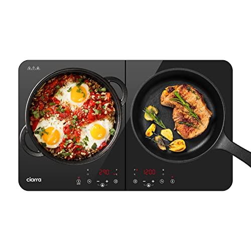 CIARRA portable induction hob, Black, Large