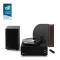 Victrola Premiere V1 Record Player, Internal Stereo Speakers and Subwoofer - All-in-One Bluetooth Turntable Music System - Stream Vinyl wirelessly via Bluetooth, TV connectivity, Espresso